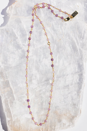 AMETHYST FEBRUARY BIRTHSTONE NECKLACE